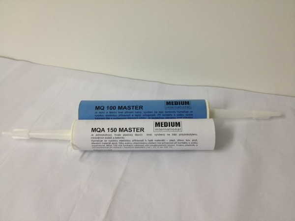 Bentonit-Dichtstoff und Klebe-Dichtstoff. Verpackt in 310 ml Kartuschen